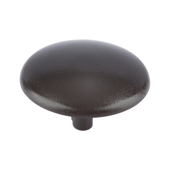 Cover cap for screws with head recess - CAP-(01743)-R9005-JETBLACK-D15/2,5