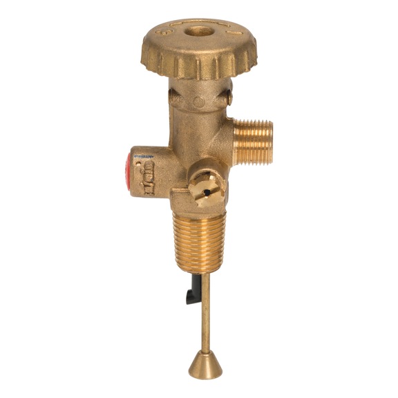 Small bottle valve with relief valve - SMLBTLVLVE-W.RELFPRESVLVE