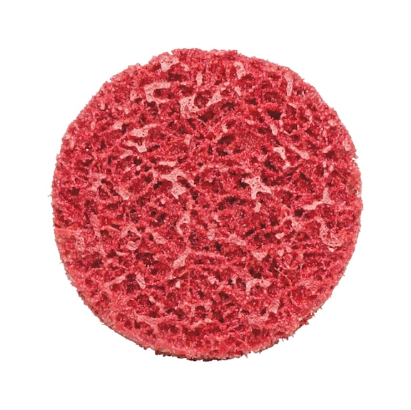 Longlife Mini coarse nylon abrasive fleece disc - SNDDISC-NYL-RED-D50MM