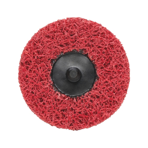 Longlife Mini coarse nylon abrasive fleece disc - RED-D75MM