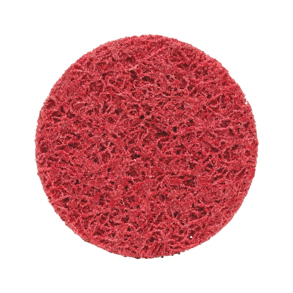 Longlife Mini coarse nylon abrasive fleece disc - SNDDISC-NYL-RED-D75MM