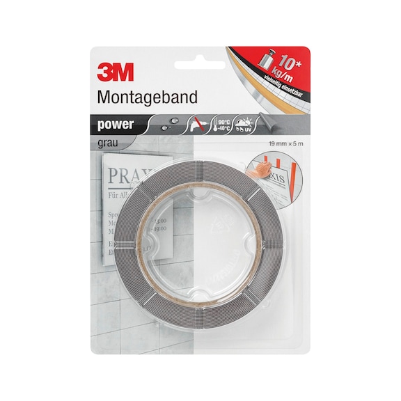 3M™ double-sided Power adhesive tape - DOPPELSEITIG POWER KLEBEB.19MMX5M