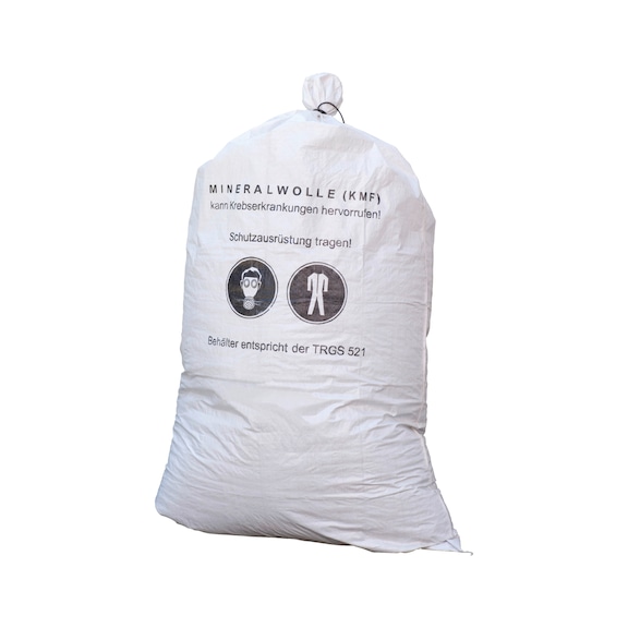 Fabric sack Mineral wool