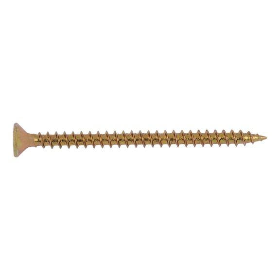 WÜPOFAST<SUP>®</SUP>, yellow galvanised Particle board screw - 1
