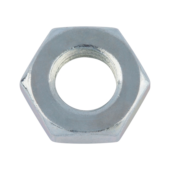 Ecrou hexagonal forme basse ISO4035 acier zingué 04 - 1
