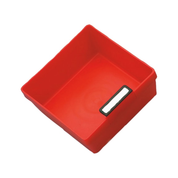 Plastic box - PLABOX-F.DRWRCAB-D-RED-150X150X36