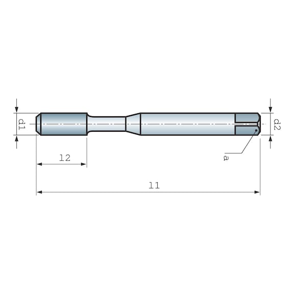 Maschinengewindebohrer Speedtap 4.0–Uni/Inox, gerade genutet für Whitworth- Rohrgewinde DIN ISO 228 - 2
