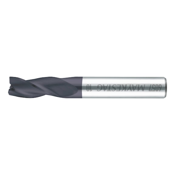Solid carbide end mill, short, triple blade - 1