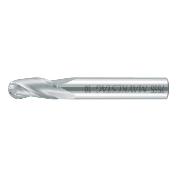 Solid carbide radius cutter, short, three-lipped drill - 1