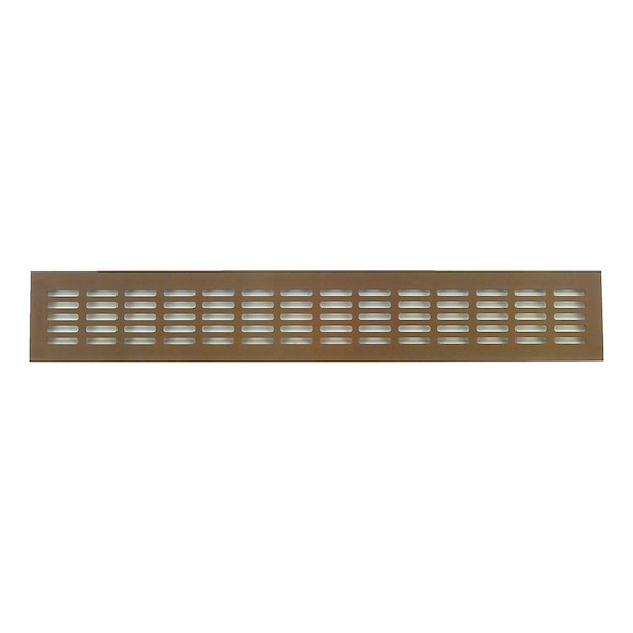Ventilation grille With oval slot 28 x 5 mm - VENTGRIL-ALU-BROWN/BRONZE-100/1000MM