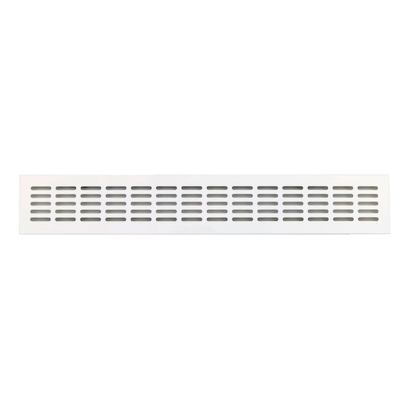 Ventilation grille With oval slot 28 x 5 mm - VENTGRIL-ALU-R9016-WHITE-100/400MM