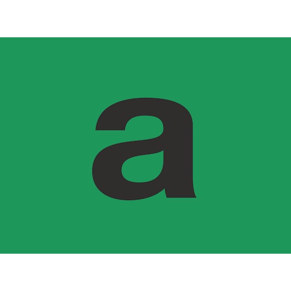 Schild zur Warenkennzeichnung, „A“