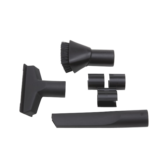 Nozzle set for dry vacuum cleaners