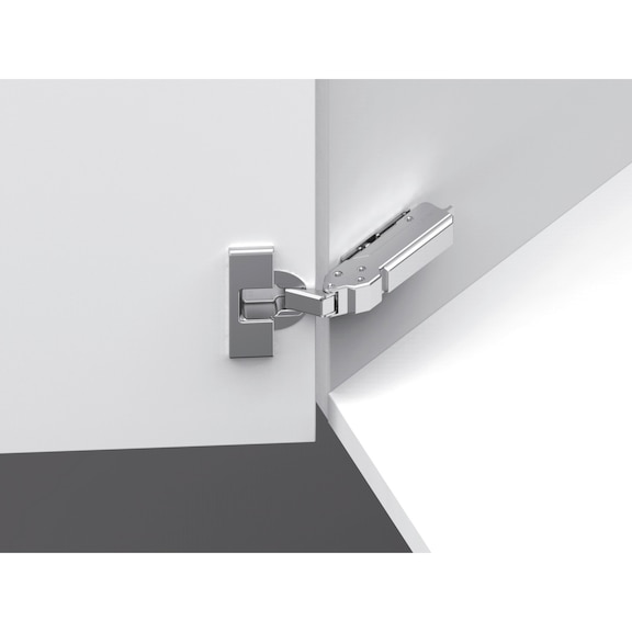 Concealed hinge, TIOMOS click-on 110/30 A With integrated damping, three damping settings available - 1