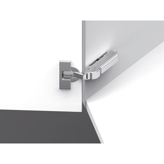 Concealed hinge, TIOMOS click-on 110/37 A With integrated damping, three damping settings available - 1