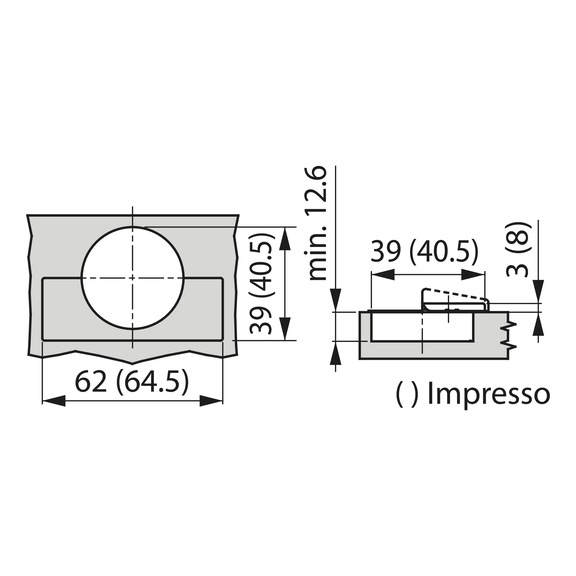 Zawias puszkowy, TIOMOS Impresso 110/37 A - ZAWIAS-T-IMPRESSO-110-37-GB-BB-OVRLY