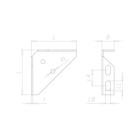 VARIFIX<SUP>® </SUP>frame bracket For attached assembly of C-mounting rails (longitudinal, transverse, diagonal) - 2
