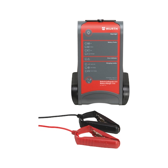 Vehicle battery charger 15 A - CHRG-BTRY-VEH-12V-15AMP-LARGE