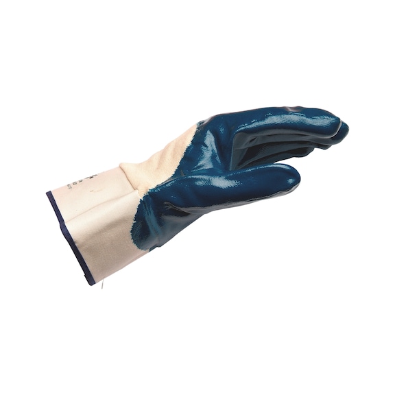 Light nitrile glove For light to medium mechanical stresses - PROTGLOV-(BLUE-COATED)-SZ9