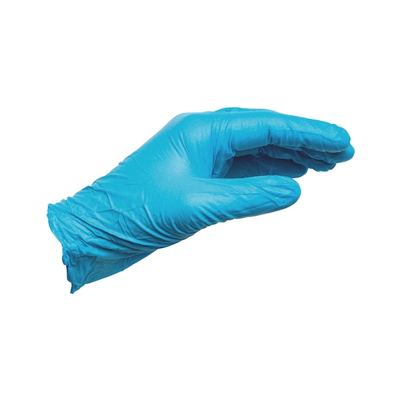 Jednorázové rukavice Modré, bezpráškové, nitrilové
