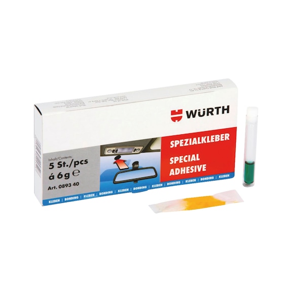 Kit colle à pare-brise et vitre, WÜRTH Classic Plus avec berlingot 400ml