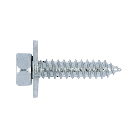 Combi hexagon tapping screw with captive washer - 1