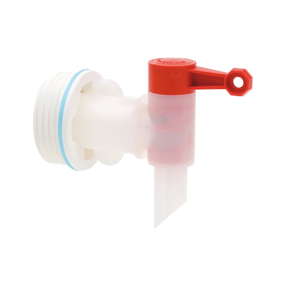 Plastic drum tap For 200 l plastic drum with 2 inch connection - TAP-F.CANI-(BARL-PE)-200LTR