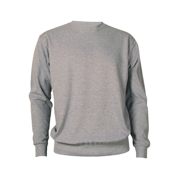 Basic Sweatshirt - STX SWEAT ST702 OXFORD GRAU L