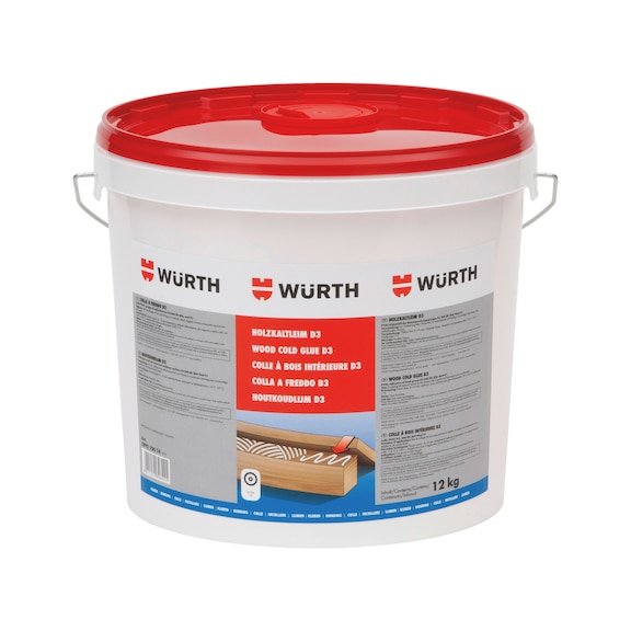 Cold wood glue D3 For particularly demanding wood bonding in indoor and outdoor applications - WOCLDGLU-D3-12KG