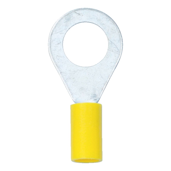 Crimp cable lug, ring connector PVC-insulated - RGCON-YELLOW-M8-(4,0-6,0SMM)