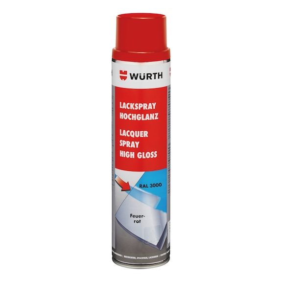 Paint spray, high gloss - PNTSPR-R3000-FLAMERED-600ML