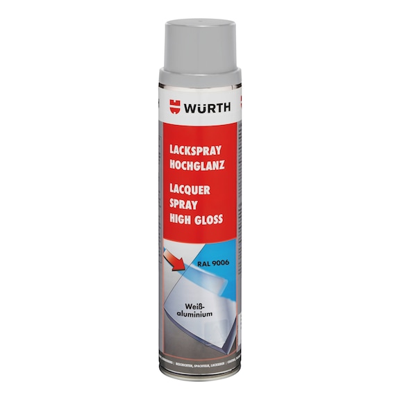 Vernice spray, elevata lucentezza - VERNICE SPRAY ALLUMINIO BRILL. 600ML