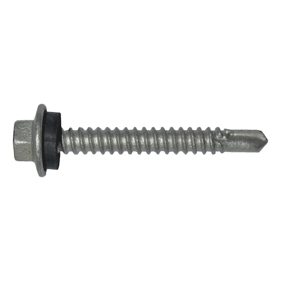 Flange Hex Metal Self Drilling Screw with Seal - 10G/16-16