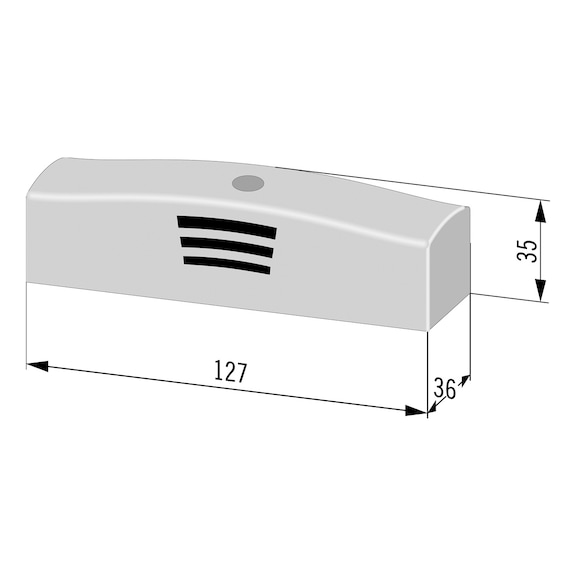 Détecteur de fumée ORS 142 W/ RNO 02 pour sélecteurs de séquence de fermeture et dispositifs de maintien en position ouverte - 2