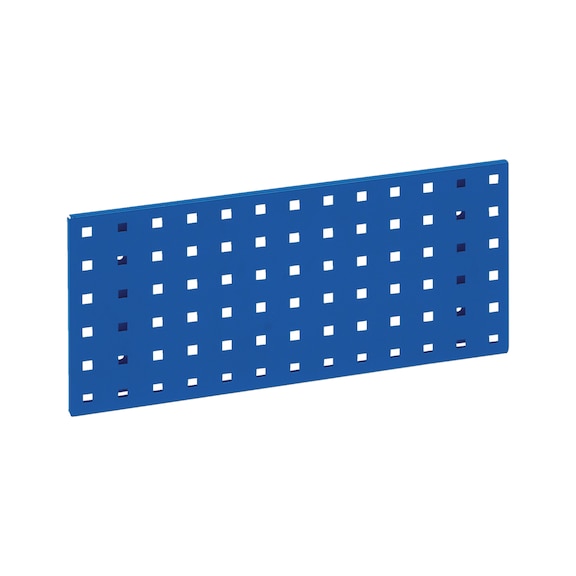 Base plate for square-perforated panel system - BSEPLT-RAL5010-GENTIANVIOLET-228X495MM