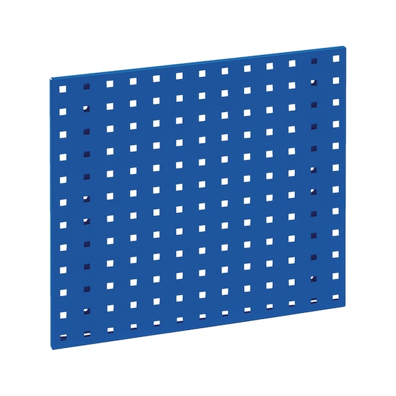 Base plate for square-perforated panel system - BSEPLT-RAL5010-GENTIANVIOLET-457X495MM