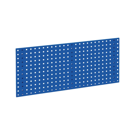 Base plate for square-perforated panel system - BSEPLT-RAL5010-GENTIANVIOLET-457X991MM