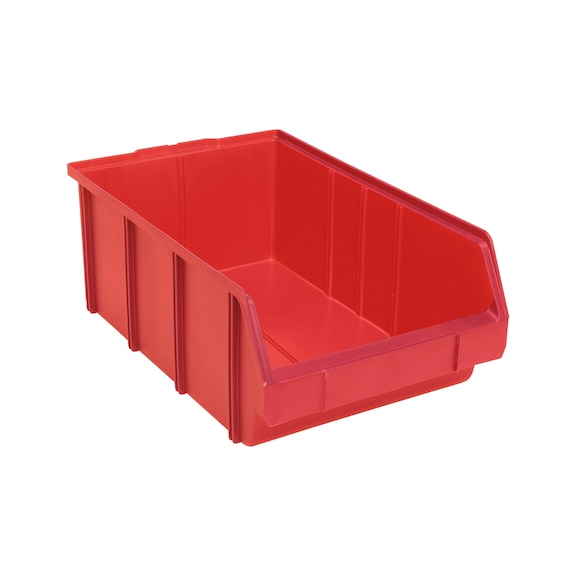 Boîte de stockage pour consommables et petites pièces - BAC PLASTIQUE-FORMAT 1-ROUGE