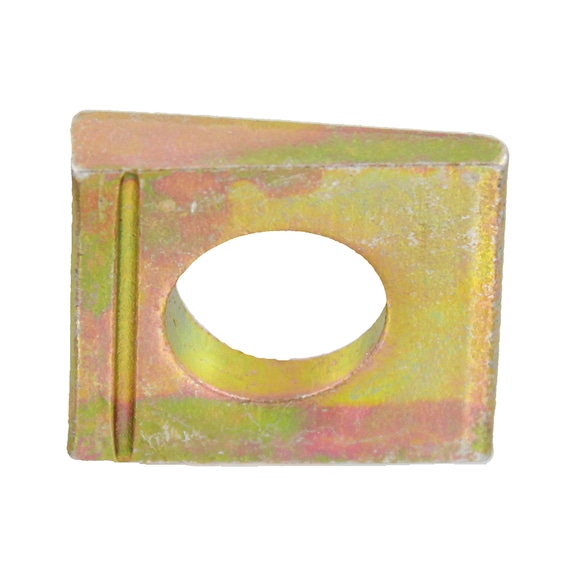 Washer, square, wedge-shaped for U sections - 1