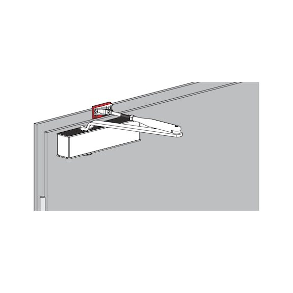 Adapter profile For door closer with scissor arm mechanism - 3