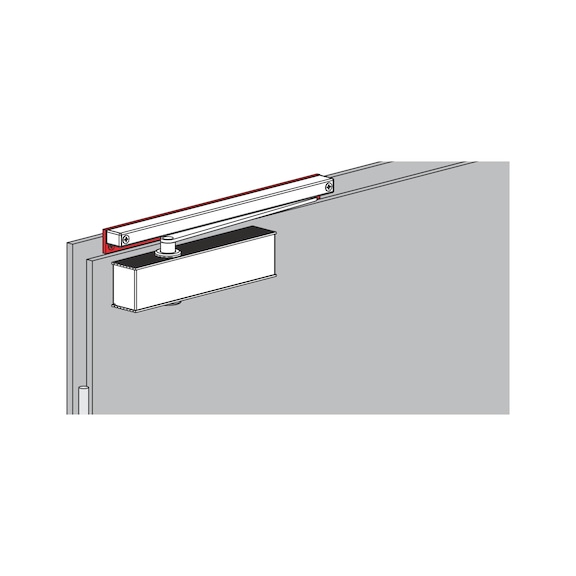 Profilé d'adaptateur Pour ferme-porte avec rail glissière - 3