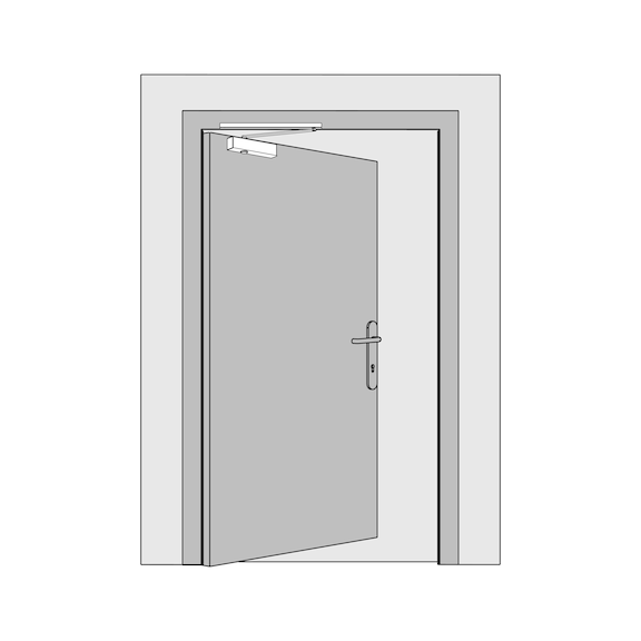 Door closer  GTS 640 G with sliding rail - 6