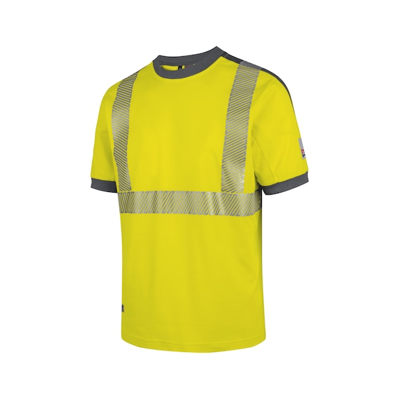 Neon high-visibility T-shirt, klasse 2 - HIGH VIS T-SHIRT, GUL STR L