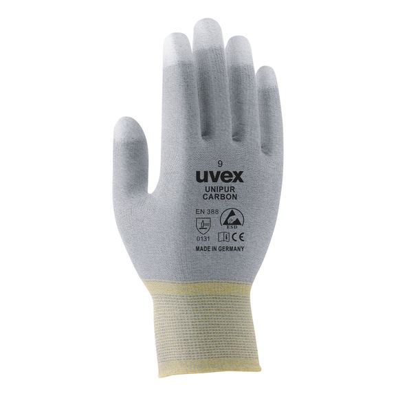 Protective gloves, knitted and coated