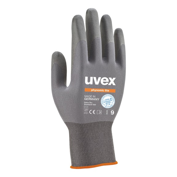 Protective gloves, knitted and coated