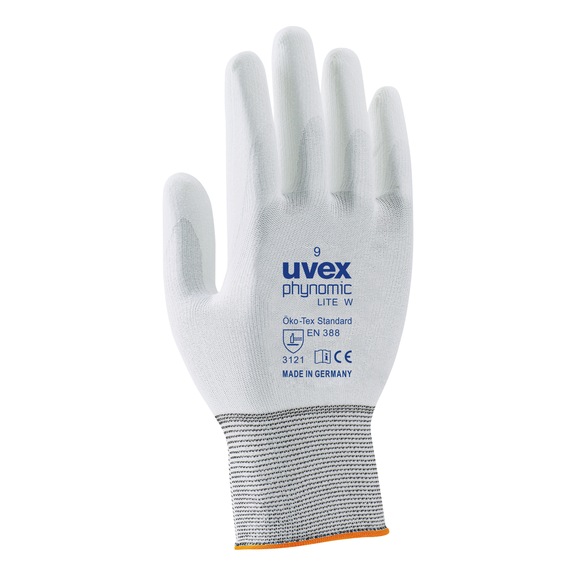 Protective gloves, knitted and coated