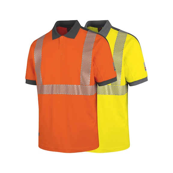 Odblaskowa koszulka polo, kolor neonowy, klasa 2