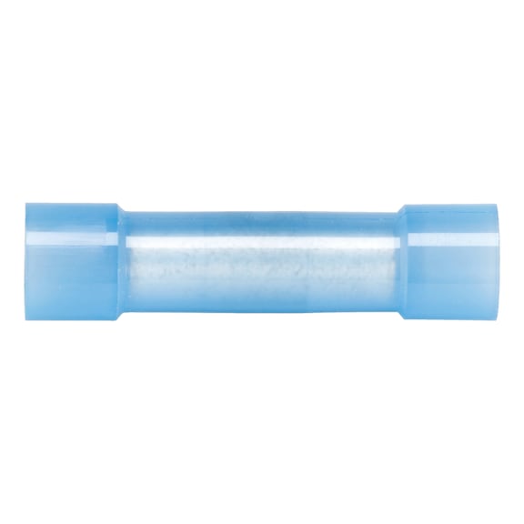 Crimp cable lug, butt connector Polyamide insulated - CRMPCBLLUG-BUTTCON-BLUE-(1,5-2,5SMM)