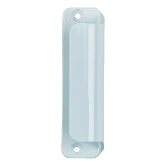 Balcony door handle, type A Can be used on wooden balcony doors for private living areas - BALCDH-ALU-A-R9016-TRAFFICWHITE