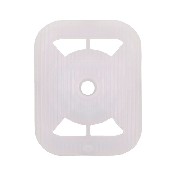 Nail disc without nail Rectangular design, 34 x 27 mm - DISC-PLA-27X34MM-WO.NAIL